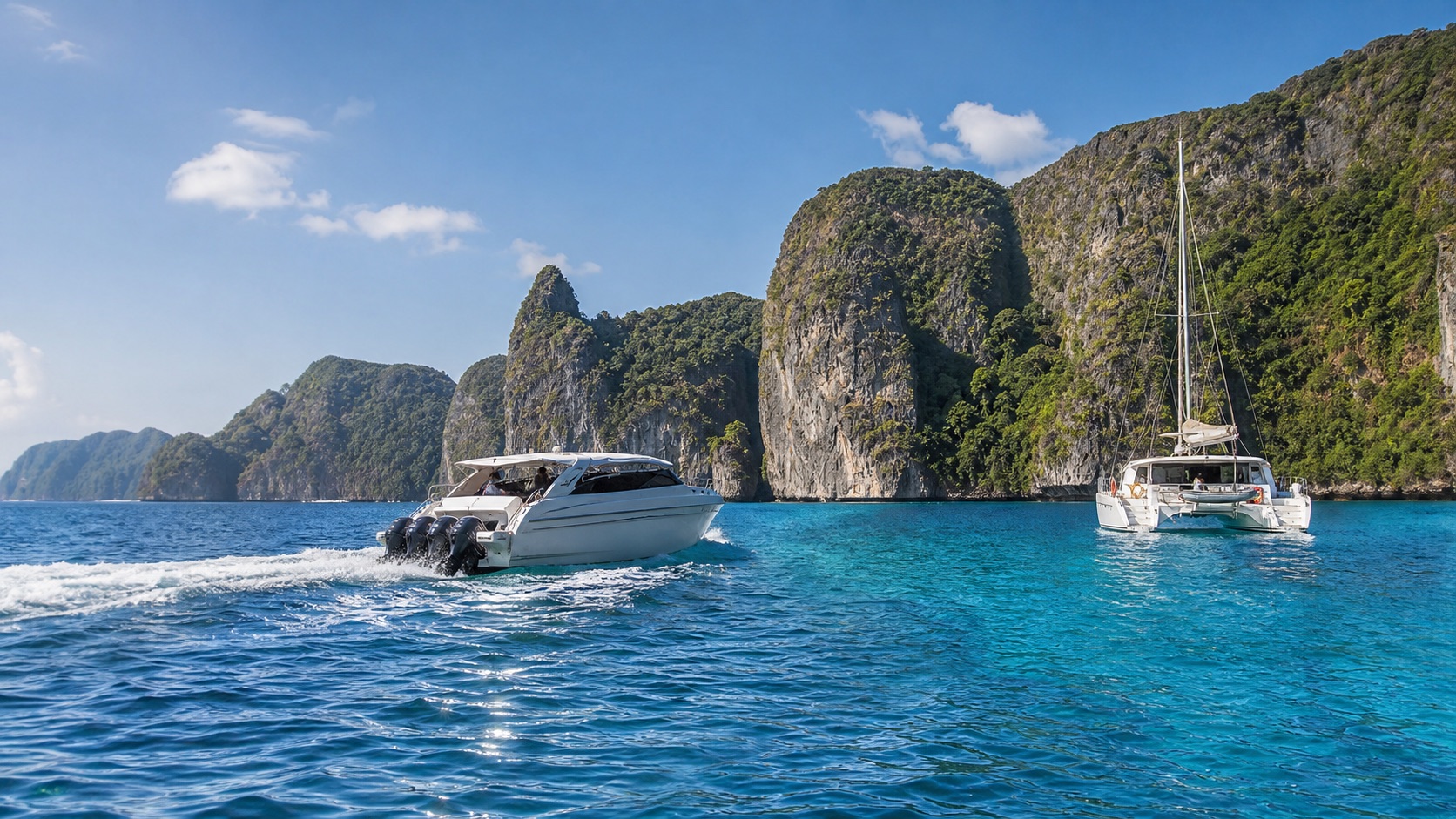 Phi Phi Islands day trip boat guide